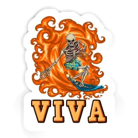 Sticker Surfer Viva Image