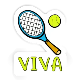 Sticker Tennis Racket Viva Image