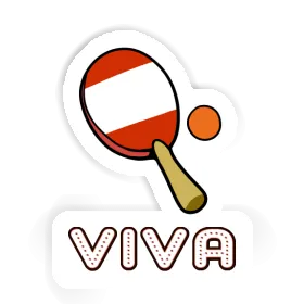 Viva Sticker Table Tennis Paddle Image