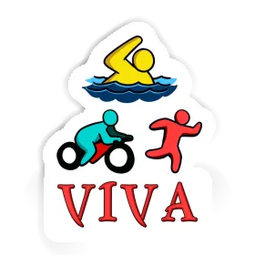 Sticker Viva Triathlete Image