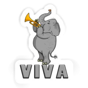 Elephant Sticker Viva Image