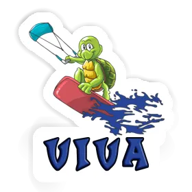 Sticker Kitesurfer Viva Image