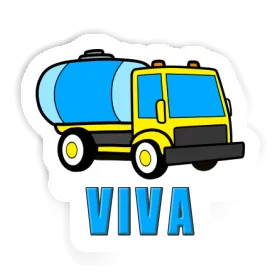 Sticker Viva Water Truck Image