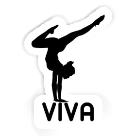 Sticker Yoga Woman Viva Image