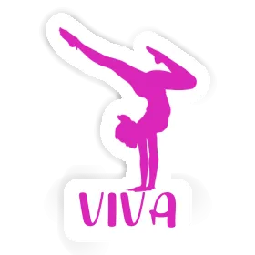 Viva Sticker Yoga Woman Image