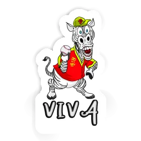 Sticker Viva Baseball Player Image