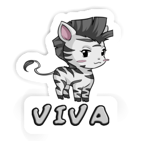 Sticker Zebra Viva Image