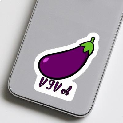 Eggplant Sticker Viva Notebook Image