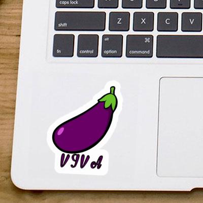 Autocollant Aubergine Viva Laptop Image