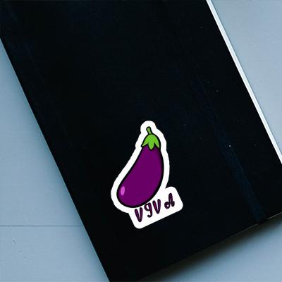 Eggplant Sticker Viva Image