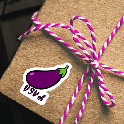 Eggplant Sticker Viva Laptop Image