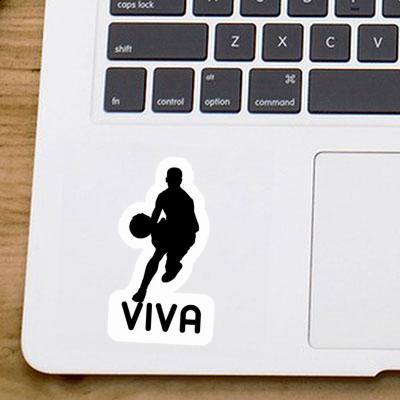 Sticker Viva Basketballspieler Notebook Image