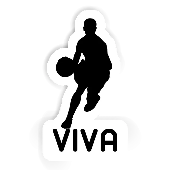 Viva Sticker Basketball Player Notebook Image