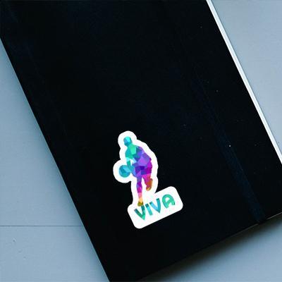 Viva Sticker Basketball Player Laptop Image