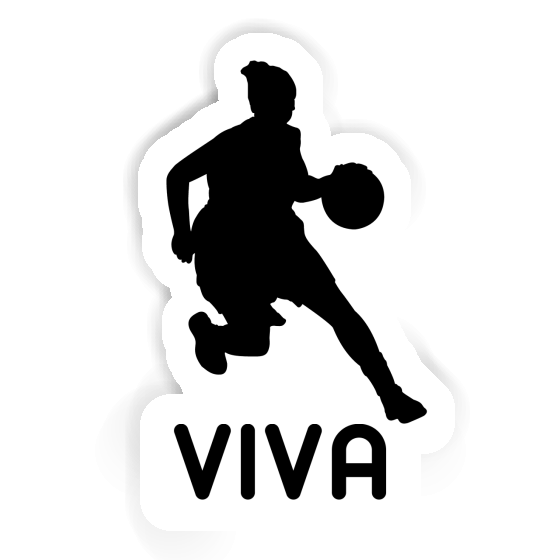 Sticker Viva Basketball Player Laptop Image