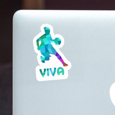 Basketball Player Sticker Viva Laptop Image