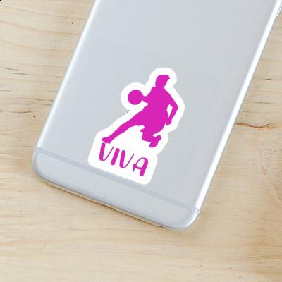 Viva Sticker Basketball Player Laptop Image