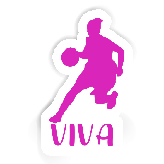 Viva Sticker Basketball Player Notebook Image