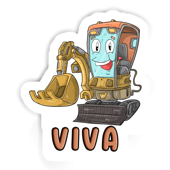 Sticker Viva Excavator Laptop Image