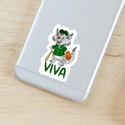 Sticker Viva Baseball Cat Gift package Image