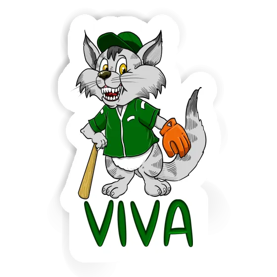 Sticker Viva Baseball Cat Gift package Image