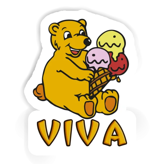 Sticker Ice Cream Bear Viva Notebook Image