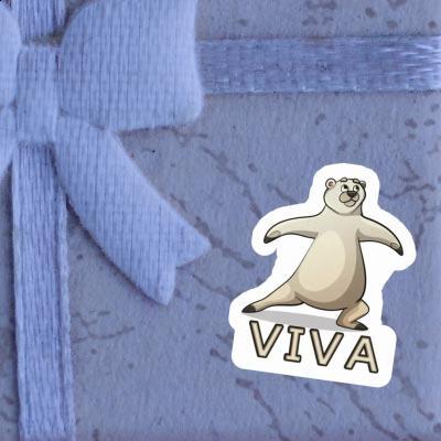 Yoga Bear Sticker Viva Notebook Image