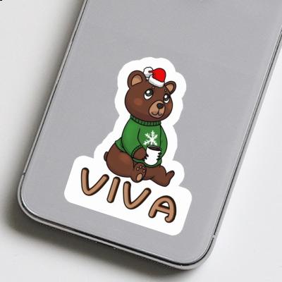 Viva Sticker Christmas Bear Gift package Image