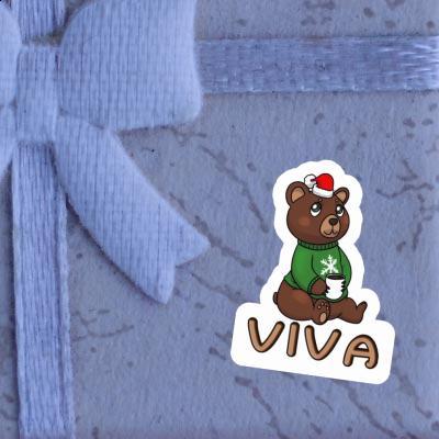 Viva Sticker Christmas Bear Notebook Image