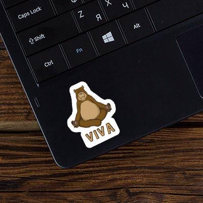 Sticker Yoga Bear Viva Image