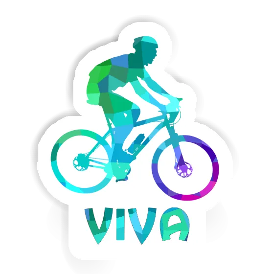 Sticker Viva Biker Laptop Image