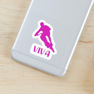 Viva Sticker Biker Laptop Image