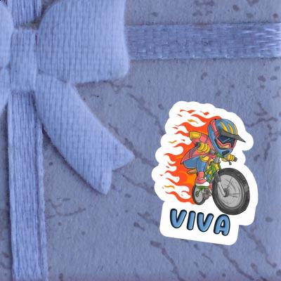 Sticker Biker Viva Image