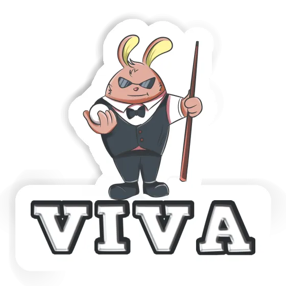 Sticker Viva Billiard Player Image