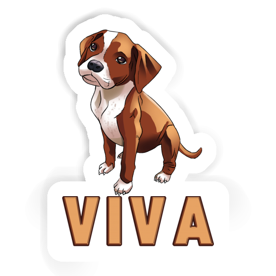 Viva Sticker Boxer Dog Notebook Image