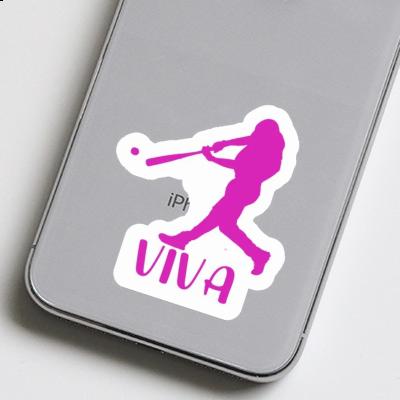 Sticker Viva Baseball Player Image