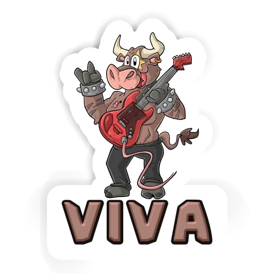 Viva Sticker Guitarist Notebook Image