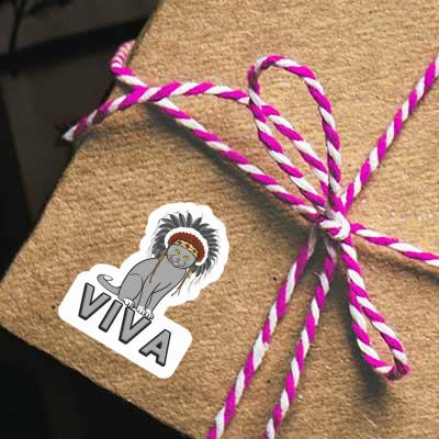 Viva Sticker Indian Cat Notebook Image