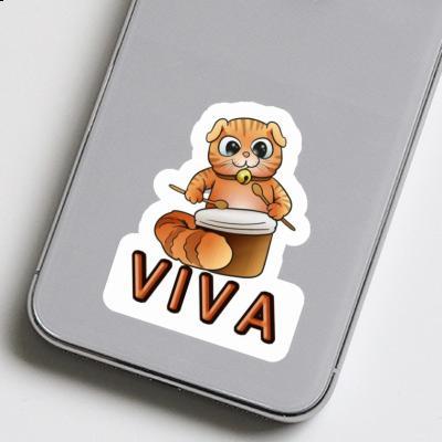 Sticker Trommlerin Viva Laptop Image