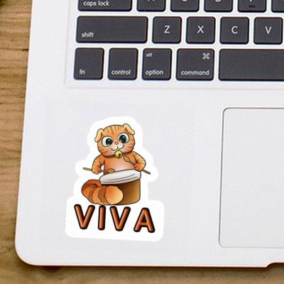 Sticker Trommlerin Viva Image