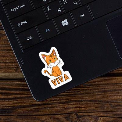 Viva Sticker Cat Laptop Image