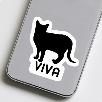 Cat Sticker Viva Laptop Image