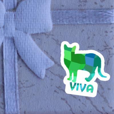 Sticker Cat Viva Image