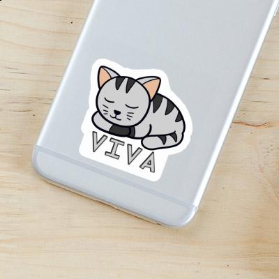 Cat Sticker Viva Laptop Image