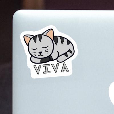 Cat Sticker Viva Notebook Image