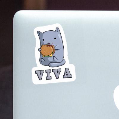 Hamburger-Katze Sticker Viva Laptop Image