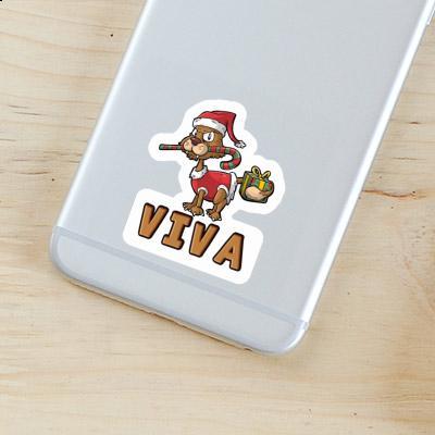 Viva Sticker Christmas Cat Image