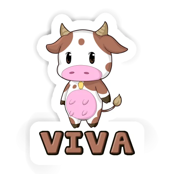 Cow Sticker Viva Image