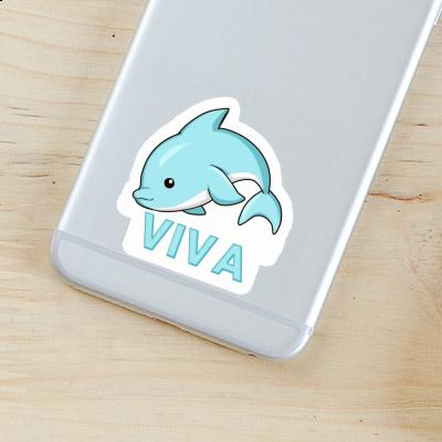 Sticker Viva Dolphin Notebook Image