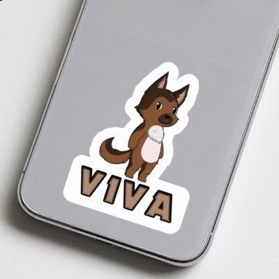 Sticker Deutscher Schäferhund Viva Gift package Image